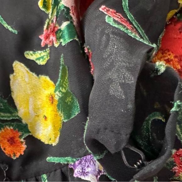 Alice + Olivia Blooming Bouquet Floral Print Wrap Dress Fall Wedding Guest Party - Picture 15 of 15